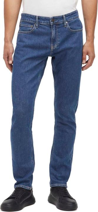 Actual product image Calvin Klein Mens Leather Badge Slim Jeans (28)