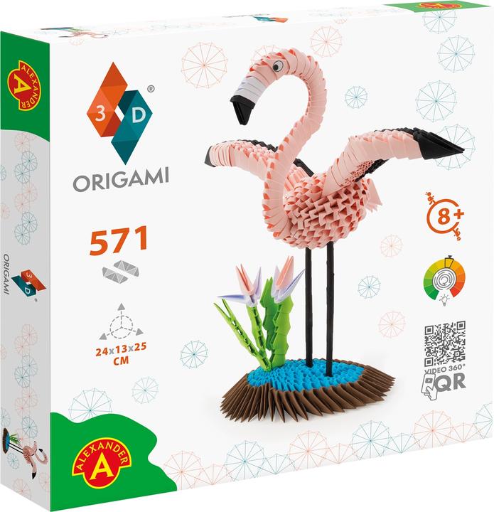 Actual product image Alexander Origami 3D Flamingo