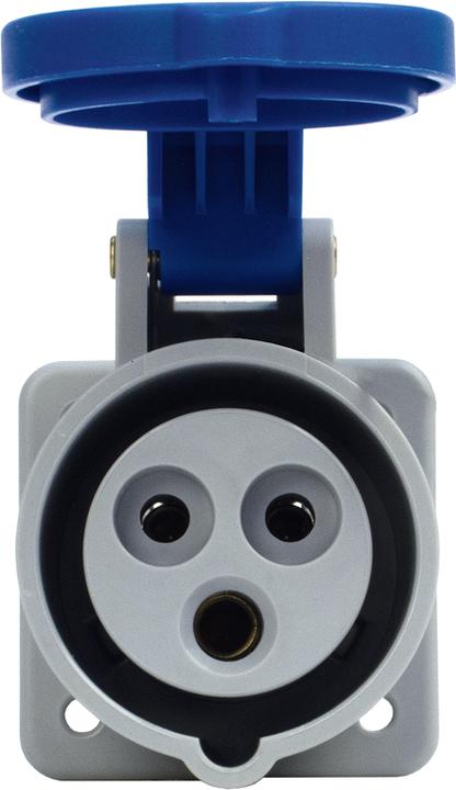 Image du produit Steffen Elément de prise CEE16/3 IP44 230V 6h distance entre les trous 38mm bleu