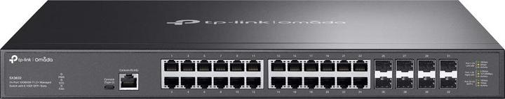 Actual product image TP-Link Omada 24-Port 10GBASE-T L2+ Managed Switch with 8 10GE SFP+ Slots (24 Ports)