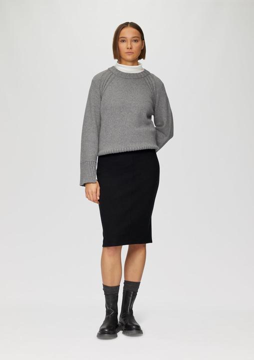 Produktbild S.Oliver Rock Weicher Midi-Rock aus Sweat (36)