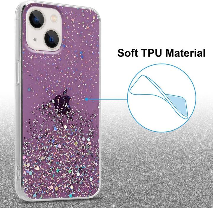 Actual product image Cadorabo TPU cover sparkling glitter (Apple iPhone 13 mini)
