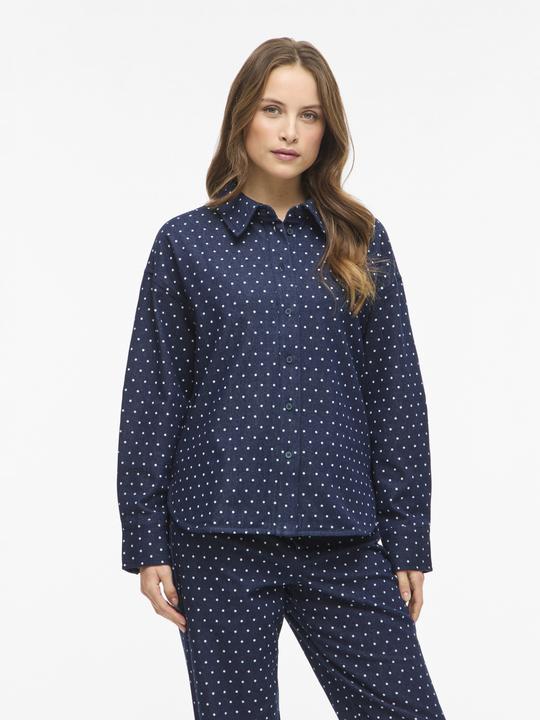 Immagine prodotto Vila VIJANE Gepunktetes Jeanshemd (44)