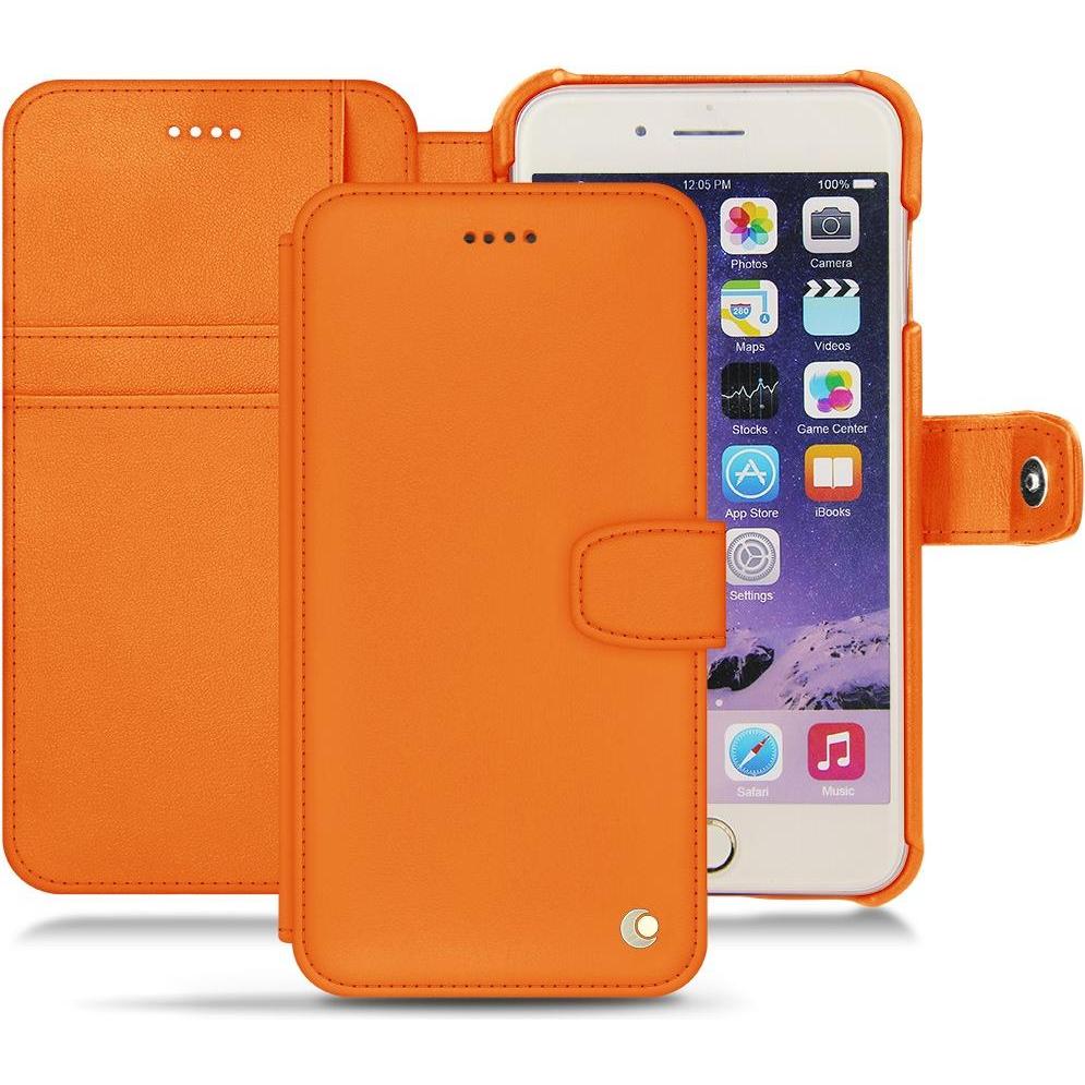 Noreve Lederschutzhülle Wallet (Apple iPhone 7 Plus), Smartphone Hülle, Blau