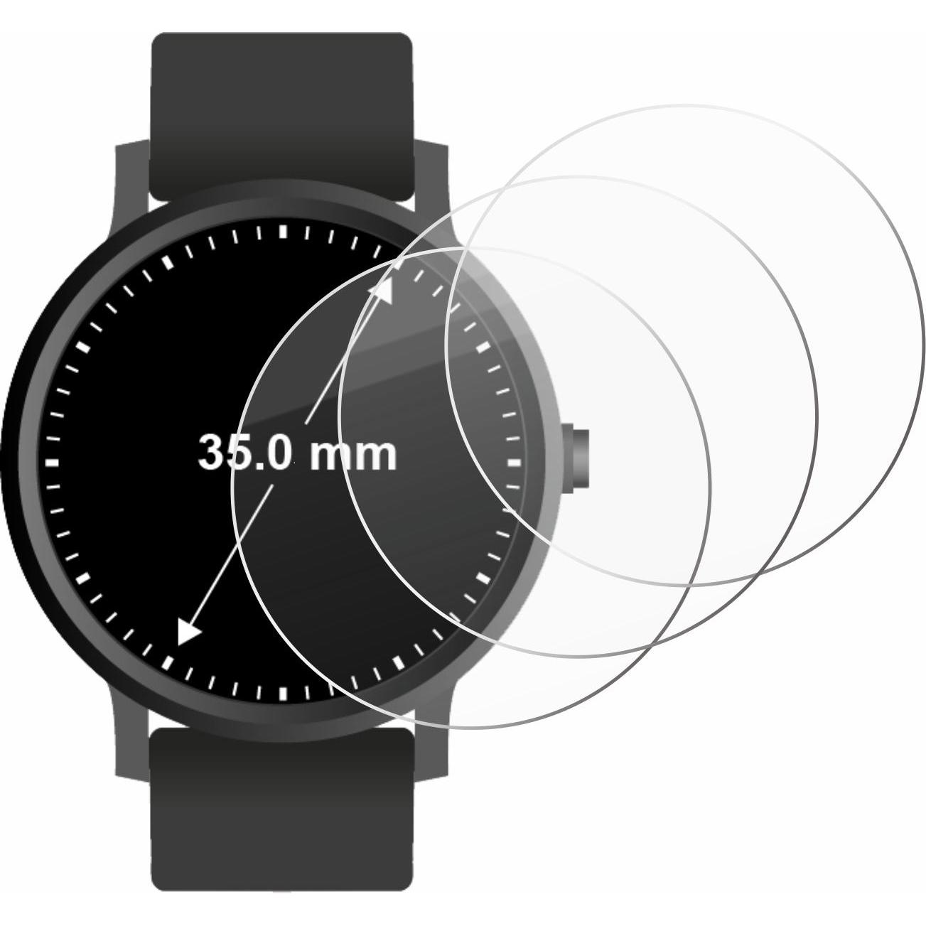 Thumbnail - BROTECT Panzerglas Hartglas Displayschutz, Smartwatch Schutzfolie, Transparent