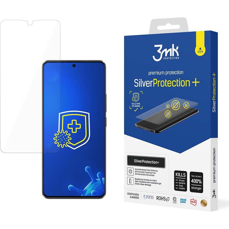 3MK SilverProtect+ Poco X6 5G Folia Antymikrobowa montowana na mokro (1 pz., Xiaomi Poco X6), Pellicola protettiva smartphone