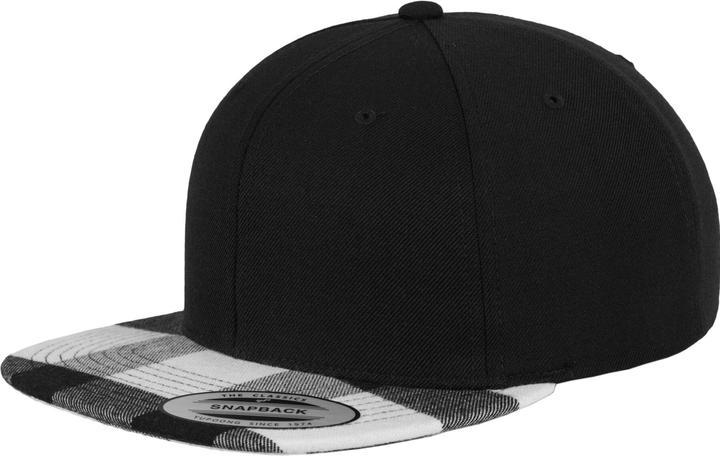 Image du produit Flexfit Checked Flanell Peak Snapback (Taille unique)