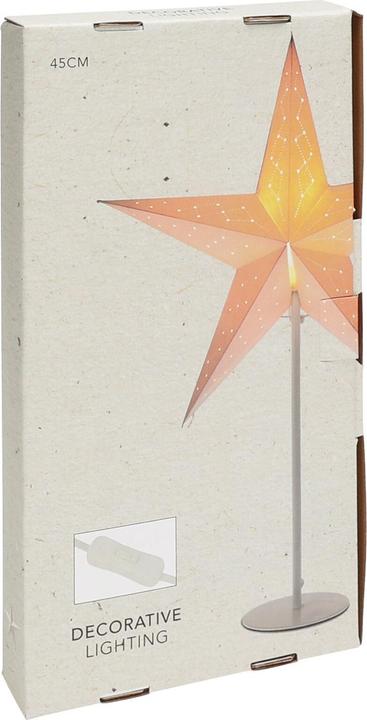 Actual product image Mojawo Christmas star table lamp paper star H65cm 220V on/off switch