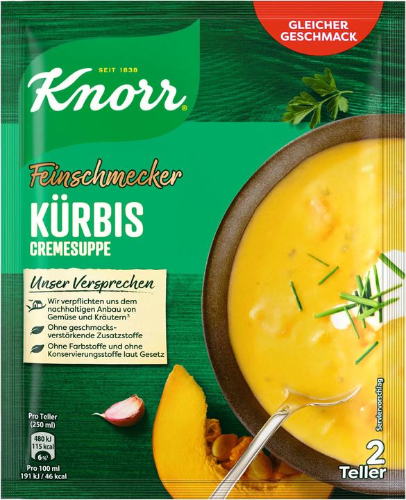 Knorr La soupe de potiron Feinschmecker donne 500 ml (500 ml)