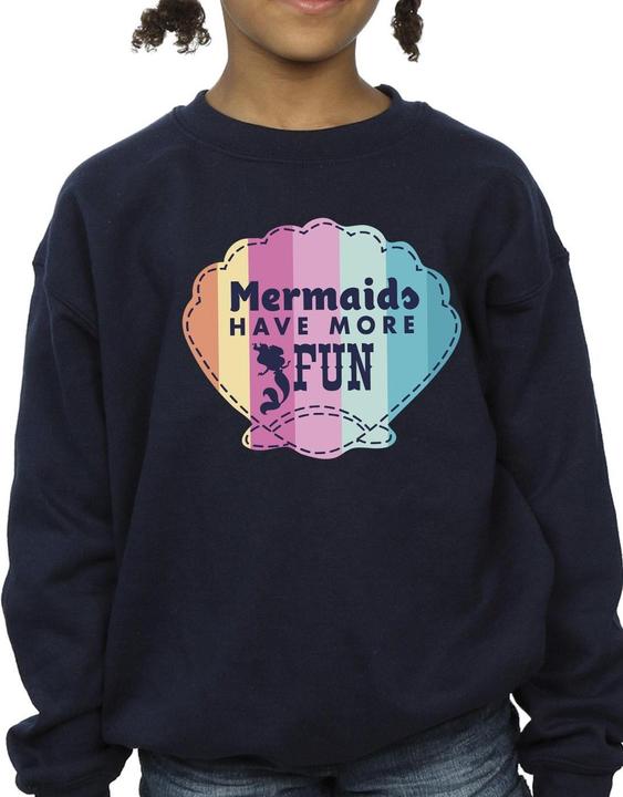 Actual product image Disney Girls The Little Mermaid Fun Sweatshirt (128)