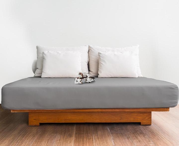 Actual product image Aspero 2 x fitted sheets made from organic cotton (200 x 200 x 35 cm)