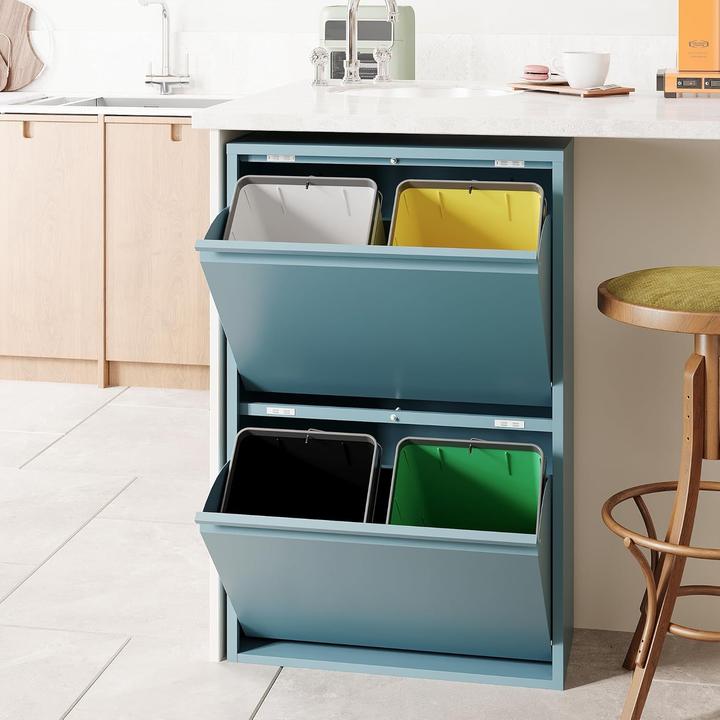 Produktbild Veehaus Mülleimer mit Klappdeckel, 60 L (60 l)