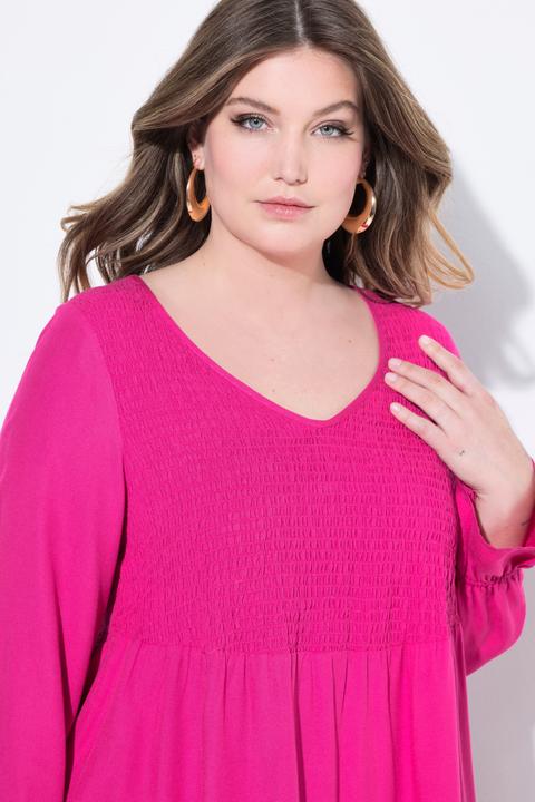Produktbild Miamoda Bluse, A-Linie, elastisch gesmokte Büste (48)
