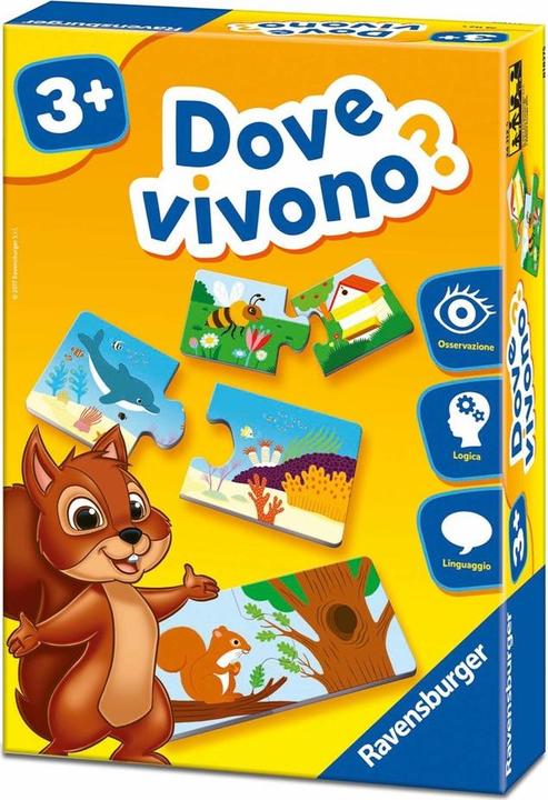 Produktbild Ravensburger Dove vivono? (Italienisch, 3 - 6 Jahre)
