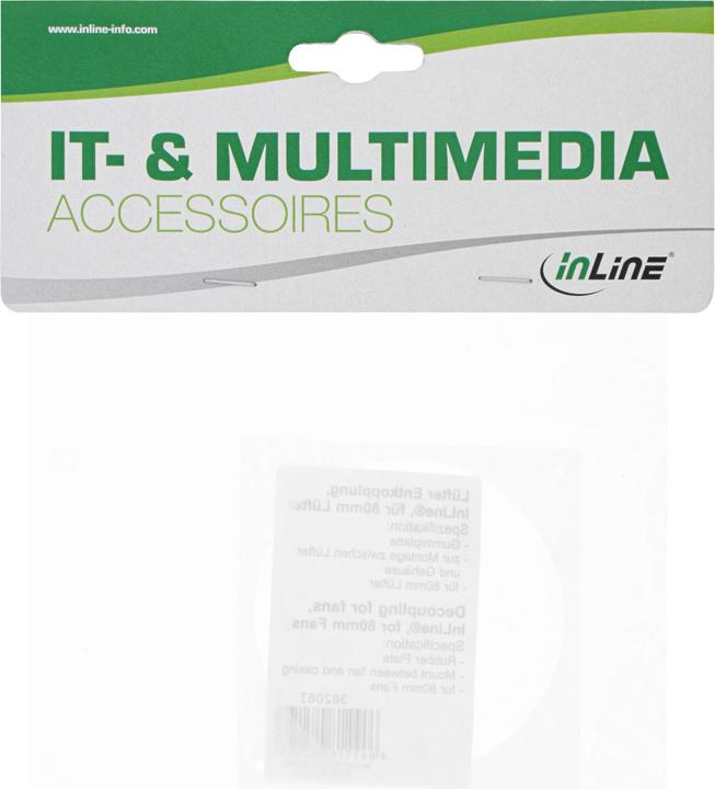 Produktbild InLine ® Lüfter Entkopplung, für 80mm Lüfter
