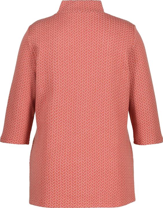 Produktbild Ulla Popken Sweatshirt, Jacquard, Stehkragen, 3/4-Arm (46, 48)