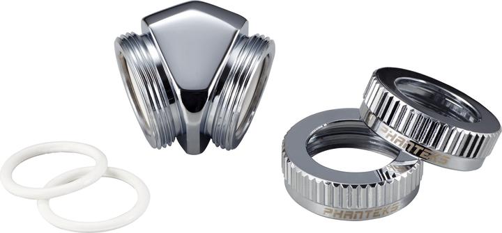 Actual product image Phanteks Glacier adapter 45 degree 16mm AD to 16mm AD hardtube