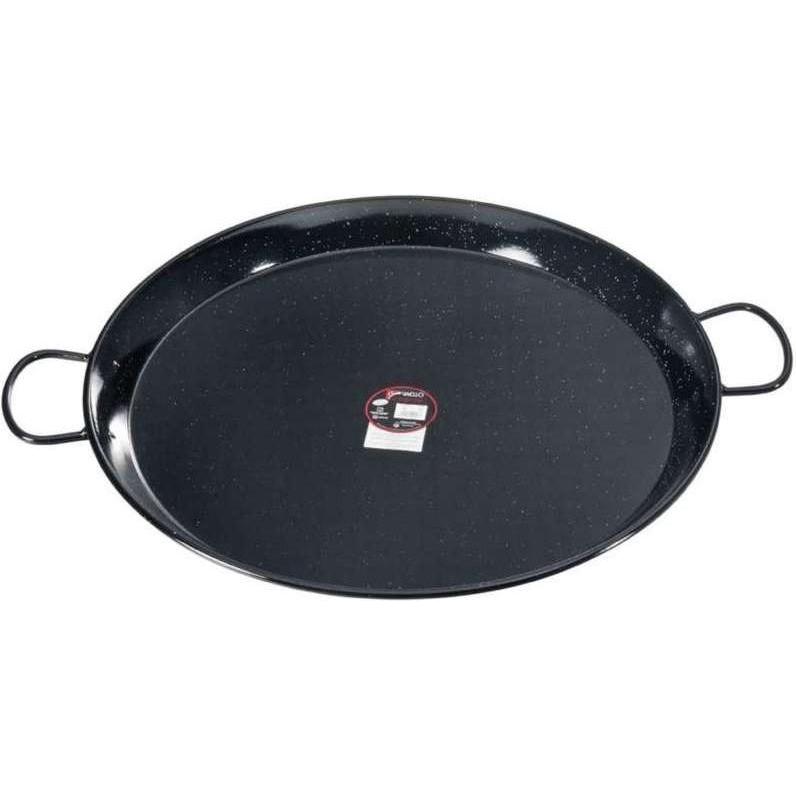 Vaello Kookpunt Paellapan Laag, 70cm zwart (Paella Pfanne, Stahl) (3309)