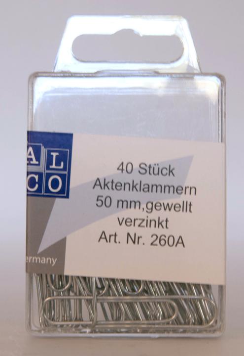 Produktbild Q-Connect Briefklammer, aus Eisen verzinkt, 50 mm, 40 Stück (40 x)