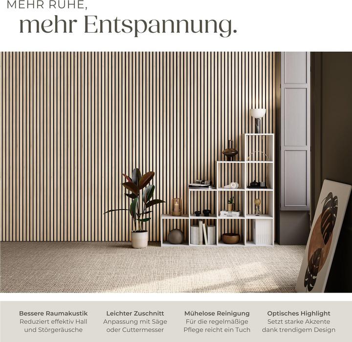 Produktbild tectake Akustikpaneele Sonic Wall II (50 x 110 cm)