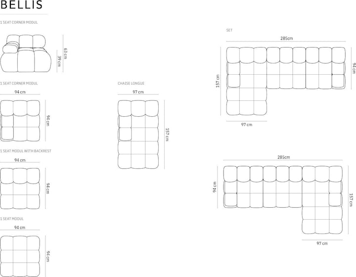 Produktbild Micadoni Bellis (Ecksofa)