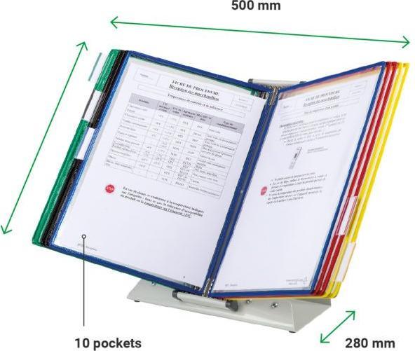 Actual product image Tarifold Display panel system complete with 20 rotating pockets