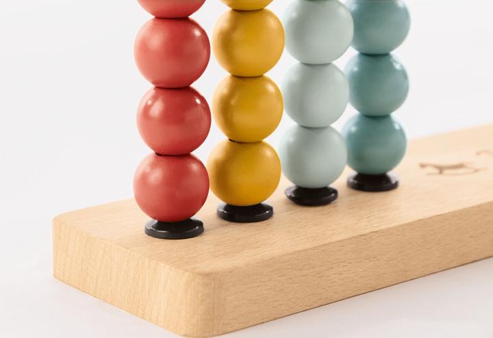 Actual product image Pinolino Abacus-Rainbow Ruby Rake Frame (Multilingual)