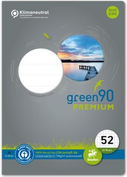 Produktbild Staufen Oktavheft LIN52 A6 32 Blatt 5mm kariert (A6, Kariert, Weicher Einband)