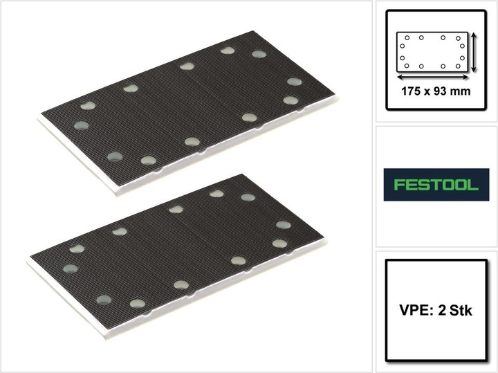 Produktbild Festool Schleifschuh SSH STF 93 x 175/8 2 Stück ( 2x 483905 ) für Rutscher RS 300, RS 3, LRS 93