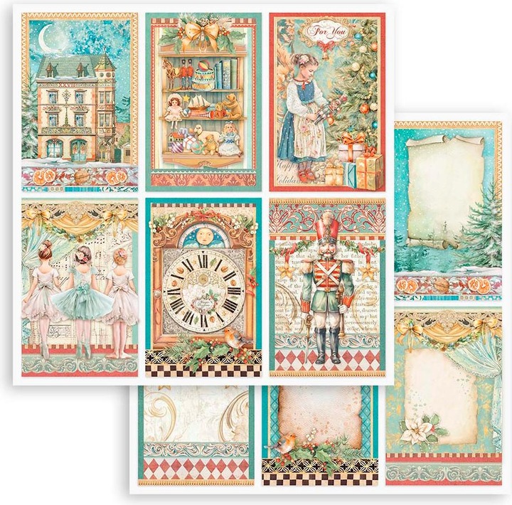 Actual product image Stamperia Scrapbook block "The Nutcracker" (190 g/m², 10 x)