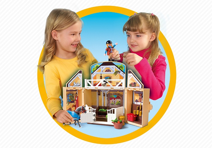 Produktbild Playmobil Aufklapp-SpielBox "Reitstall" (5418)