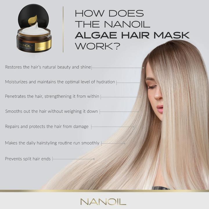 Immagine prodotto Nanoil Maschera per capelli con alghe (300 ml)