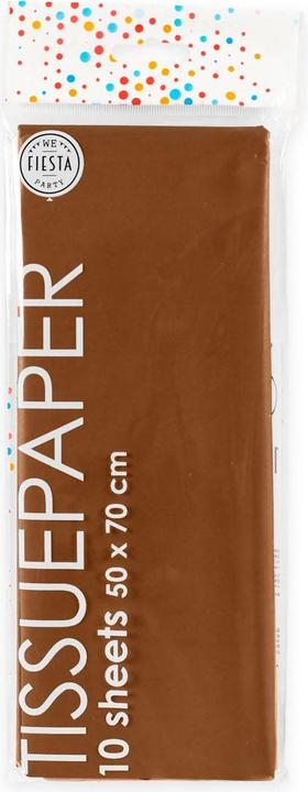 Globos Europe Tissue Paper 10 Sheets Brown, 50x70cm (10 x)