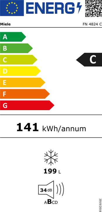 Energy Label Miele FN 4824 C (Stand-alone, 199 l)
