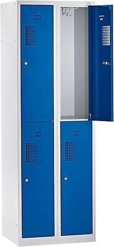 Actual product image eurokraft basic Locker, 4 compartments, width 600 mm (60 cm, 180 cm)
