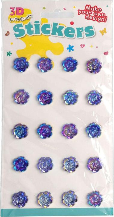 Image du produit Autocollants fleurs, 20 pcs