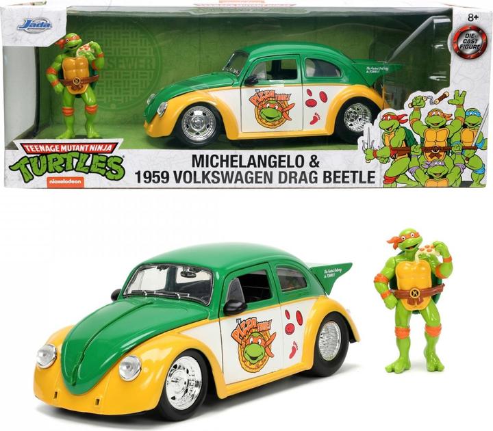 Actual product image Jada Turtles 1959 VW Drag Beetle