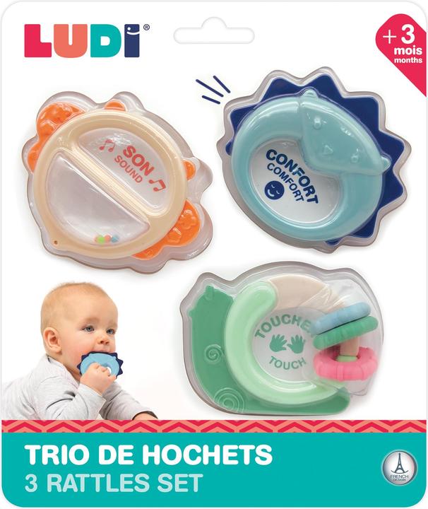 Actual product image LUDI kūdikio barškučių rinkinys trio