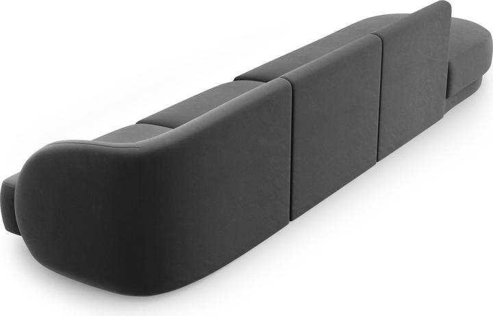 Actual product image Micadoni Left Velvet Sofa, "Miley", 4 Seats, 323x90x70Made in Europe (Modular sofa, 4-seater)