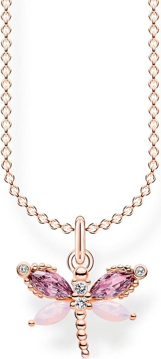 Produktbild Thomas Sabo Kette Libelle mit Steine roségold (925er Silber, 38 - 45 cm)