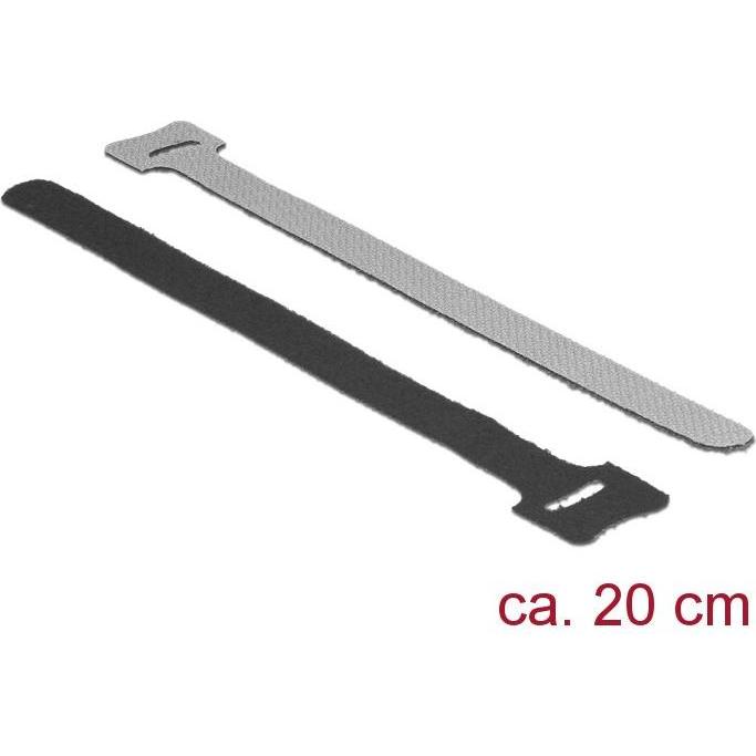 Delock Klett-Kabelbinder (Klettkabelbinder, 200 mm, 10 Stk.) (18687)
