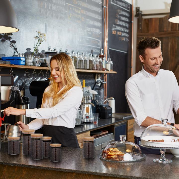 Produktbild Relaxdays 6x Vorratsglas (1 l)