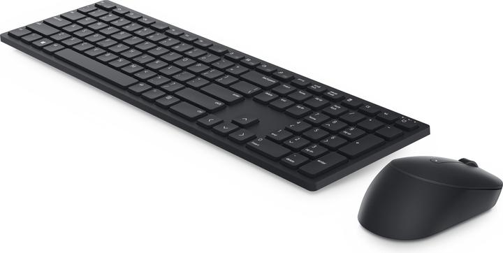 Produktbild Dell KM5221W Tastatur RF Maus enthalten Wireless AZERTY Französisch Schwarz (FR, Kabellos)