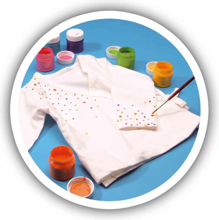 Productafbeelding Ses Tie-dye textielverf (Paars, Oranje, Geel, Blauw, Groen, Rood)