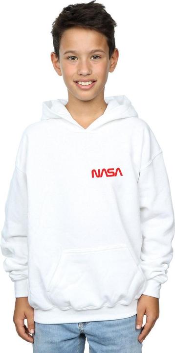 Immagine prodotto Nasa Modern Logo Chest Felpa con Cappuccio Ragazzi (140, 146)