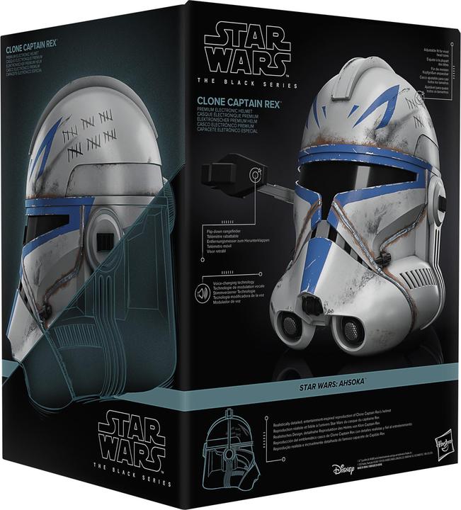 Produktbild Hasbro Star Wars The Black Series elektronischer Klon Captain Rex Premium Helm, Rollenspielartikel zu Star