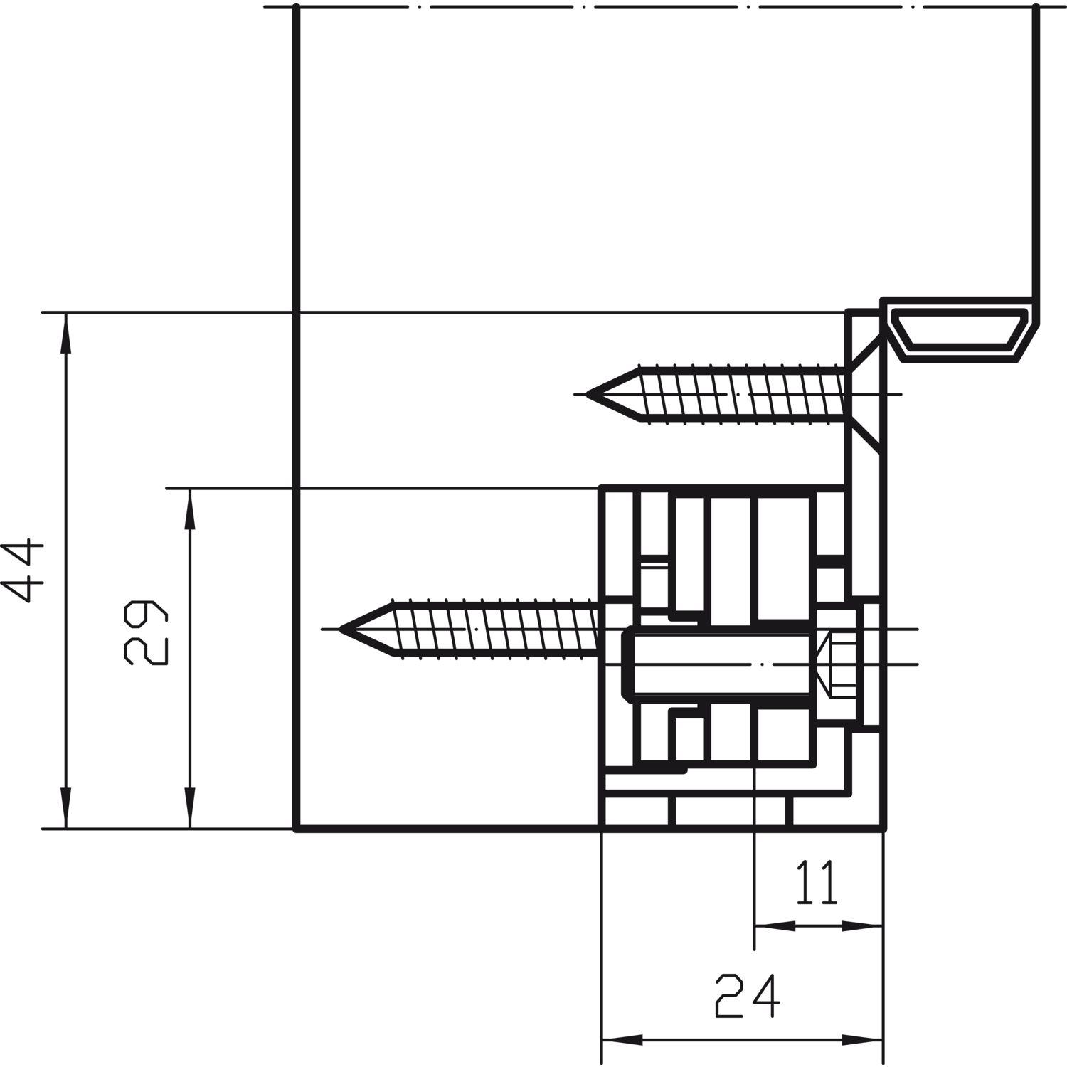 Thumbnail - Simonswerk, Türbeschlag + Scharnier, Aufnahmeelemente VARIANT VX 2501 3D N