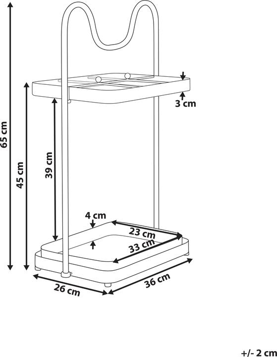 Nährwerte und Zutaten Beliani Chaverny (36 x 26 cm)