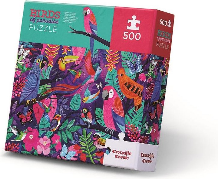 Actual product image Crocodile Creek Boxed Puzzle 500pcs / Birds of Paradise (500 pieces)