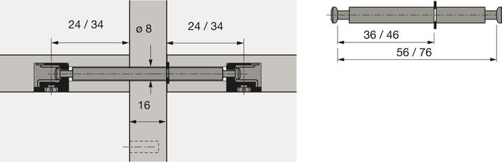 Produktbild Hettich Du 868 (Einpressdübel, 1 Stk.)